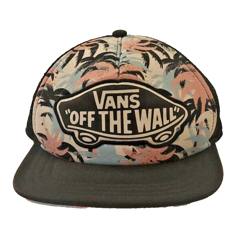 Vans Off The Wall Palm Tree Snapback Hat Mesh Back